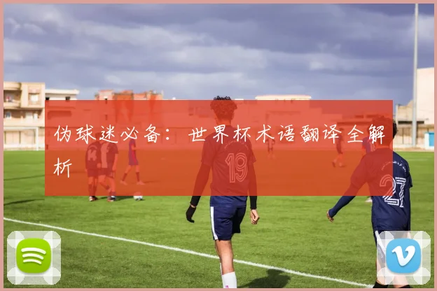 伪球迷必备：世界杯术语翻译全解析
